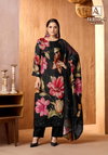 Fariha Vol 5 By Alok Suit Black Edition Muslin Pakistani Dress Material Exporters In India